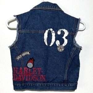 Harley Davidson Denim Vest Patch